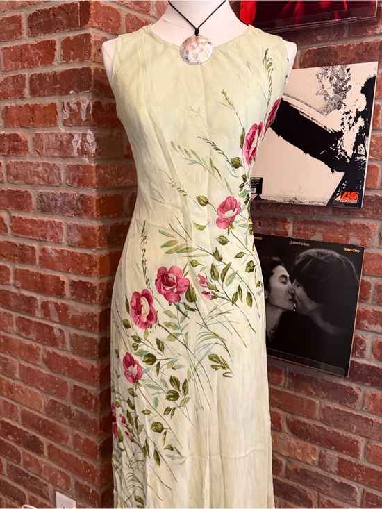 Dress Barn Dresses & Skirts - vintage 90s maxi slip dress with pink floral print
